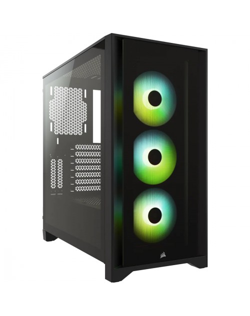 Corsair iCUE 4000X RGB Tempered Glass Mid-Tower ATX Case Black